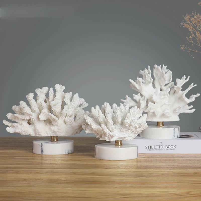 Korallinredning Harts Simulering Hantverk Moderna Vita Vardagsrumsbänkskivor Utsökt Heminredning Bröllopspresent