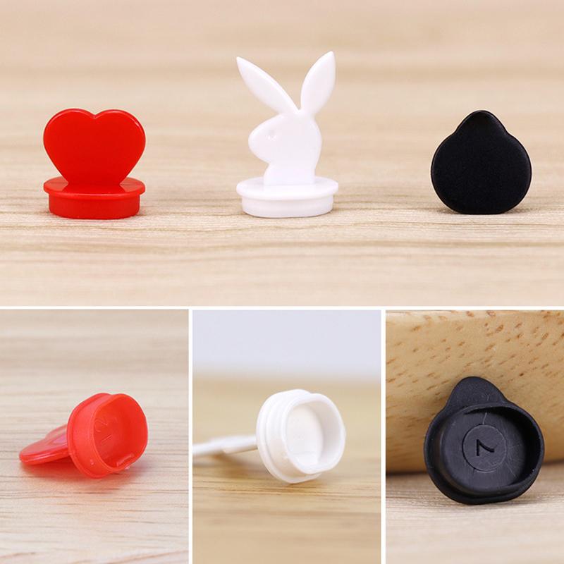 Disposable Coffee Cup Lids Stoppers Injection Caps Heart-Shaped Circle Plug Takeaway Packing Milk Tea Cups Leak Proof Plug