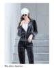 Women's Gold Velvet Tracksuit, 2025 Spring/Autumn Trendy Fashion Casual Hoodie Two-Piece Set