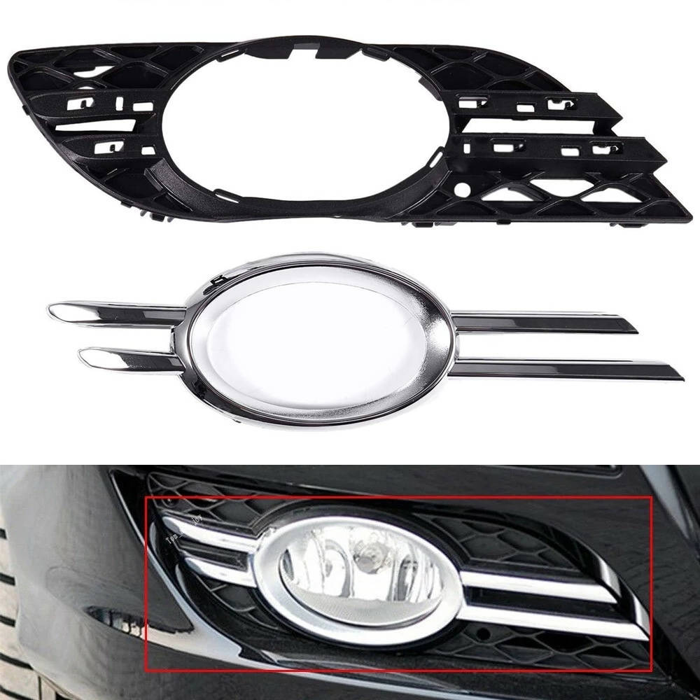 Front Fog Light Grill Bumper Cover For Benz E320 E350 E550 E63 AMG 2007 2008 2009 2118850922 2118851174 2118850822 2118851274