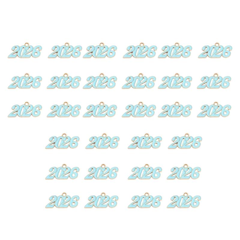 Sturdy Alloy 2026 Year Necklace Pendant Commemorating Life Event Comfort Fit For Daily Wear Elegant Accessory