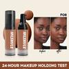8 Color Powder Base Matte Moisturizing, waterproof, Anti-sweat, Invisible Pore Control Concealer Foundation