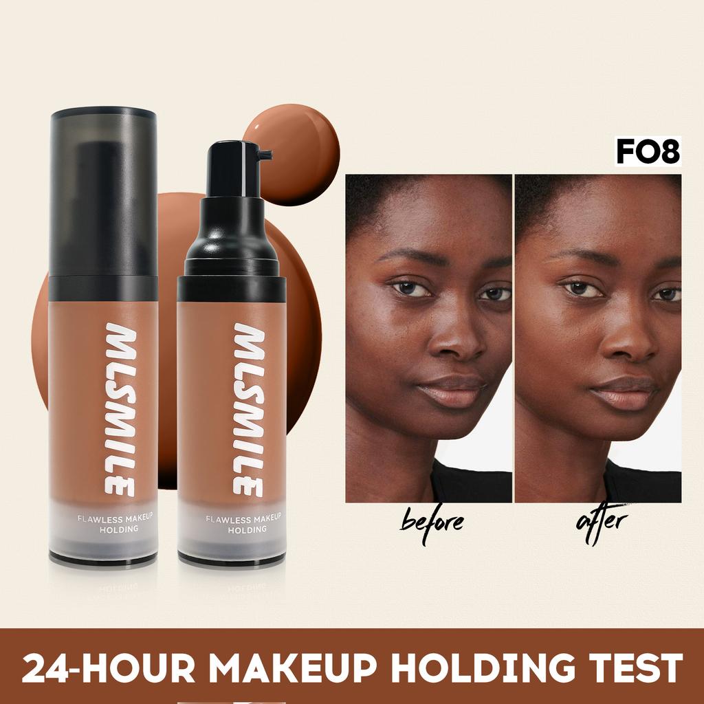 8 Color Powder Base Matte Moisturizing, waterproof, Anti-sweat, Invisible Pore Control Concealer Foundation