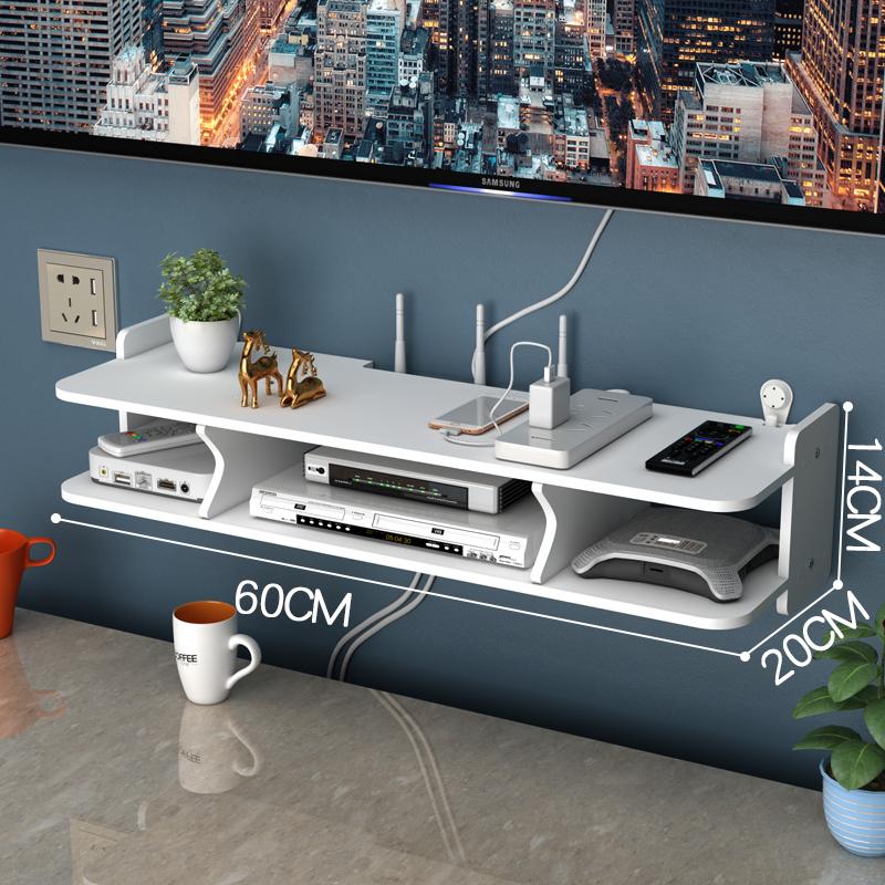 Wall Mounting Metal Wireless Wifi Router Boxes/TV Set-Top Box/DVD Player Stand/Telephone Holder Rack Shelf Bracket WF