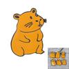 Cute Capybara Metal Badge Pin Trendy Capybara Designs Brooch Pin Badge Jewelry For Expressing Individual Style