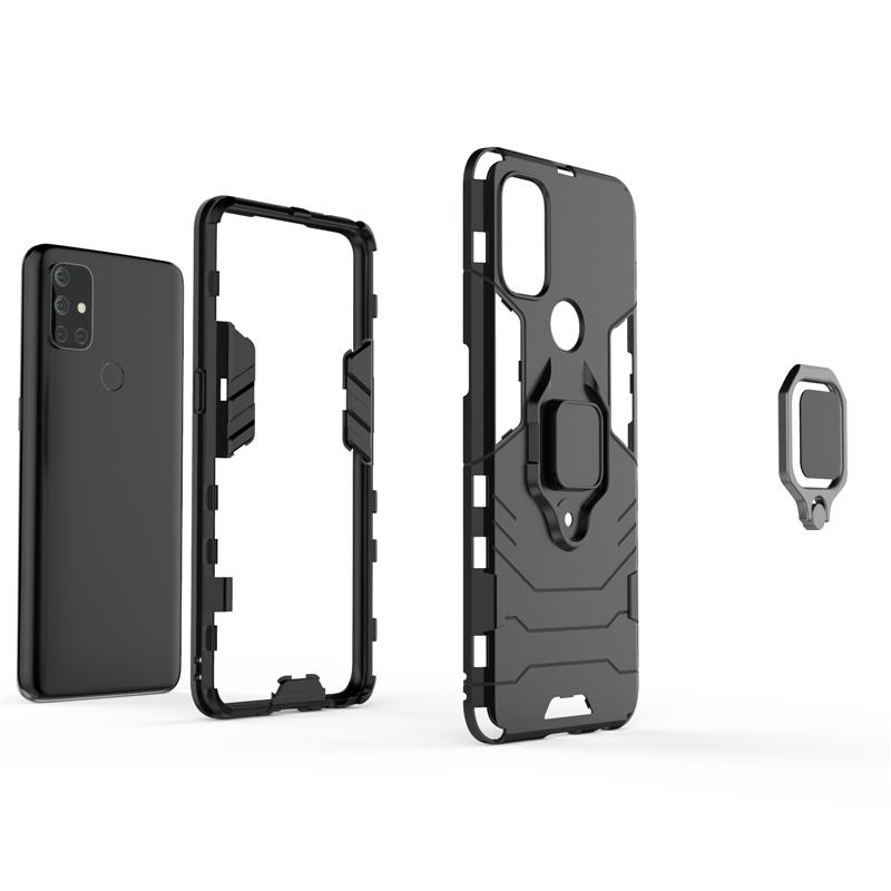For Oneplus Nord N10 5G Case TPU Bumper Magnetic Ring Holder Silicone Armor Back Cover One Plus Nord N10 Phone Case Nord N10 5G