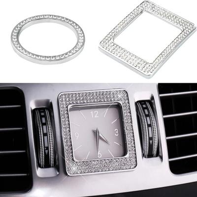 Car Console Clock Watches Time Decoration Ring Cover Sticker For Mercedes Benz C Class W205 E W213 CLS S W222 W221 Class