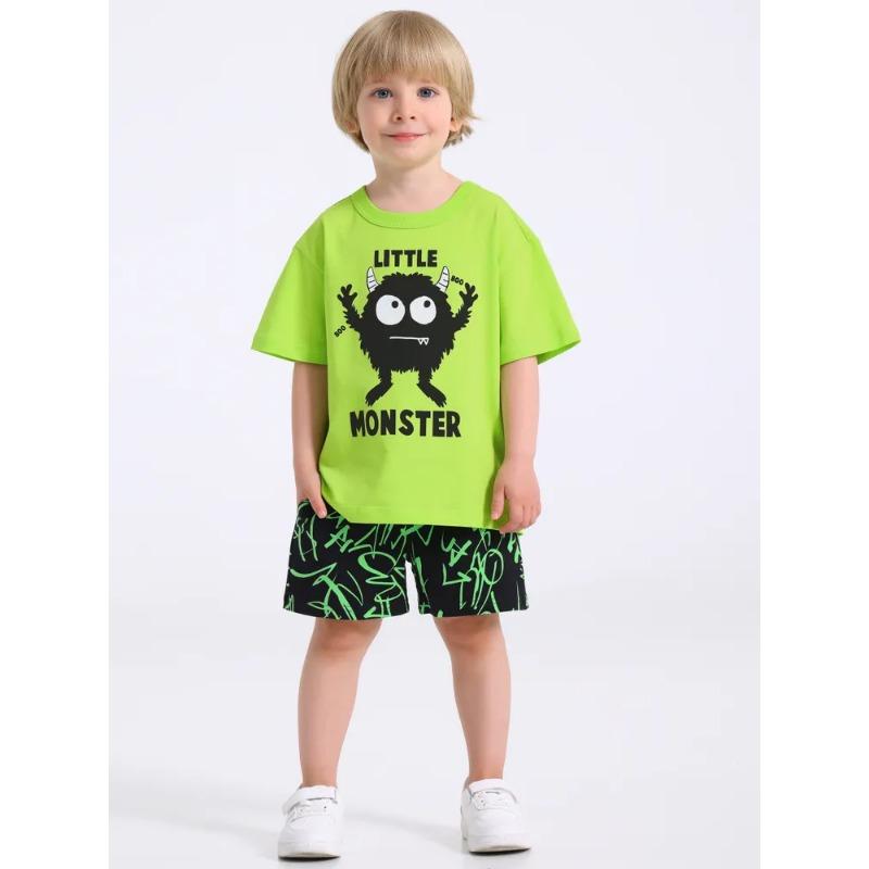 Children's T-shirt and Shorts Set, Comfortable, Skin-friendly and Breathable, Suitable for Sports and Daily Use