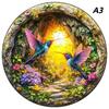 Non-Toxic Aurora Christmas Eve Wooden Jigsaw Puzzle Wood Jigsaw For Adult Kids Round Landscape Exclusive Design Festival Gift Toys