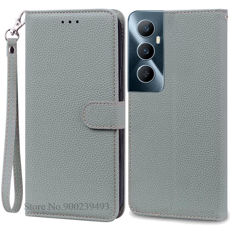 Per Realme C65 Custodia Portafoglio in Pelle con Patta Custodia per Telefono Per Realme C65 4G Coque Fundas Per Oppo Realme C65 Custodia per Telefono