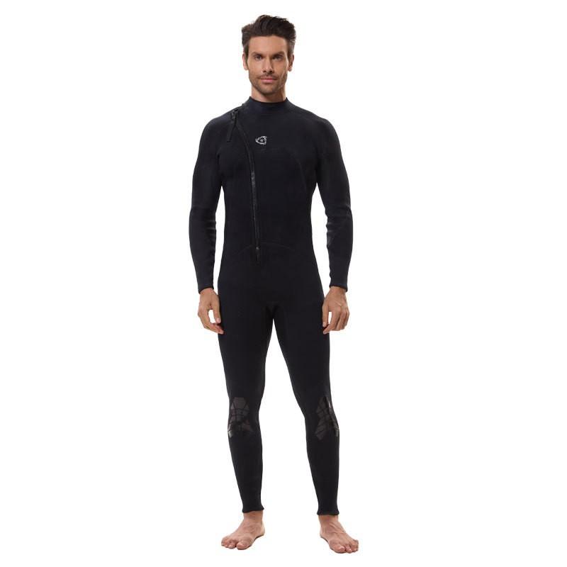3mm Diving Suit Men's One-piece Warm Surfing Long-sleeved Cold-proof Snorkeling Swimming Pants Cold Resistant