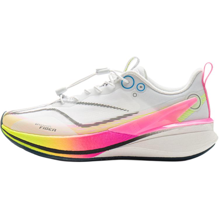 Li Ning Children Red Rabbit 8 Pro Comfortable Versatile Shock Absorbing Durable Low Top Running Shoes Kids sneaker White YKFV154-5