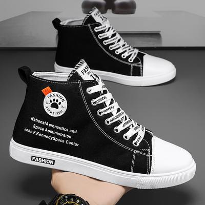 Spring and Summer Men's Shoes High-top Canvas Shoes Student Trend Versatile Casual Shoes Casual Shoes Breathable Low-top Shoes