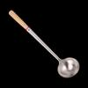 Stainless Steel Large Spatula for The Cafeteria, Wooden Handle, 1.5 Feet, Thickened and Lengthened Spatula, Chef's Wok, Wok, Strainer, Long Handle