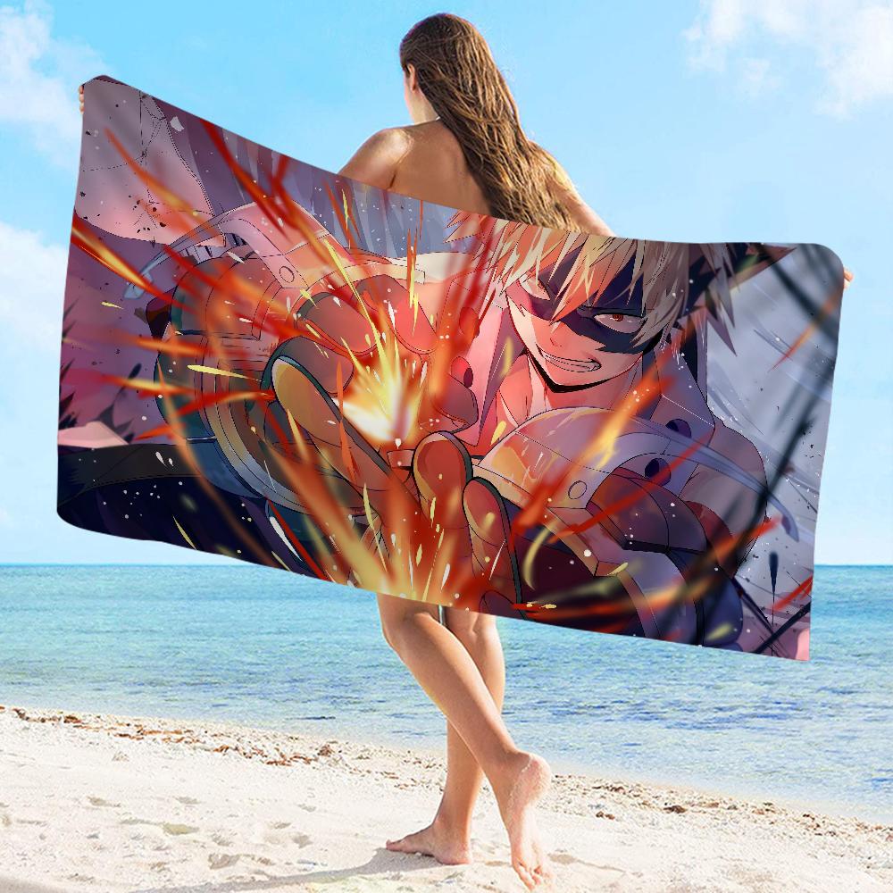 My Hero Academia Towel Microfiber Beach Towel Absorbent Quick Dry Soft Yoga Swimming Resort Mountain Climbing Towel