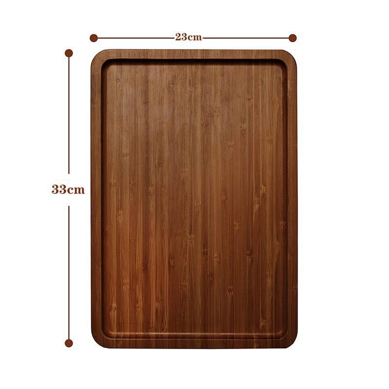 Bamboo Foldable Sofa Armrest Tray – Rectangular Snack & Fruit Plate