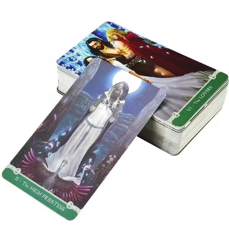 Universal Celtic Tarot 78 Cards Deck Floreana Nativo Game with E Guidebook Board Divination Reading Love Moon Near Me Beginners