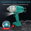 388vf 3/4 Inches Brushless Cordless Electric Impact Wrench 1900NM Power Tool with 19800Amh Li Battery