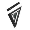 Carpenter Square Layout Tool Black Color Aluminium Alloy Triangle Ruler Rafter Square for