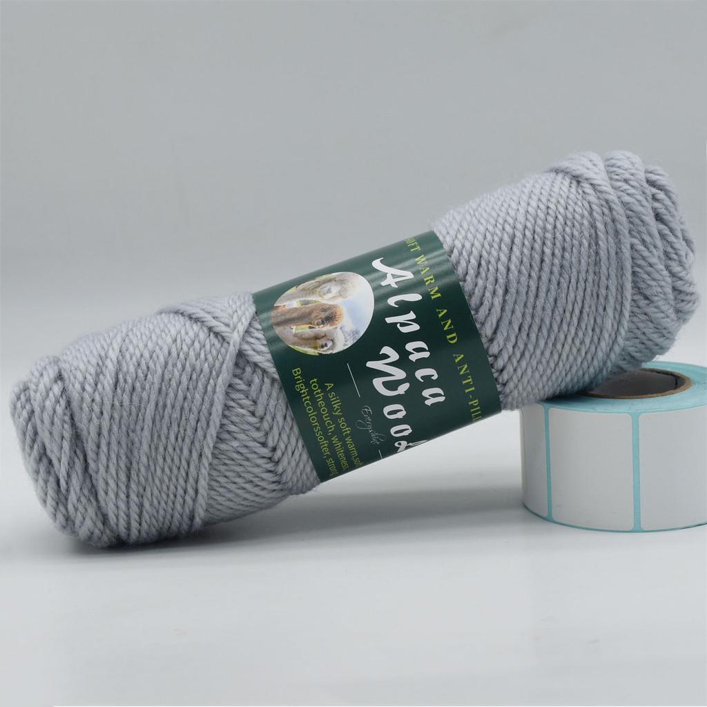 3 Knäuel Alpakawolle Garn 100g/Knäuel, 110m/Knäuel Mehrfarbig Weich & Warm Strick- Häkelgarn für Pullover, Schals, Mützen – 3,5-4,5mm Nadeln/Häkelnadeln