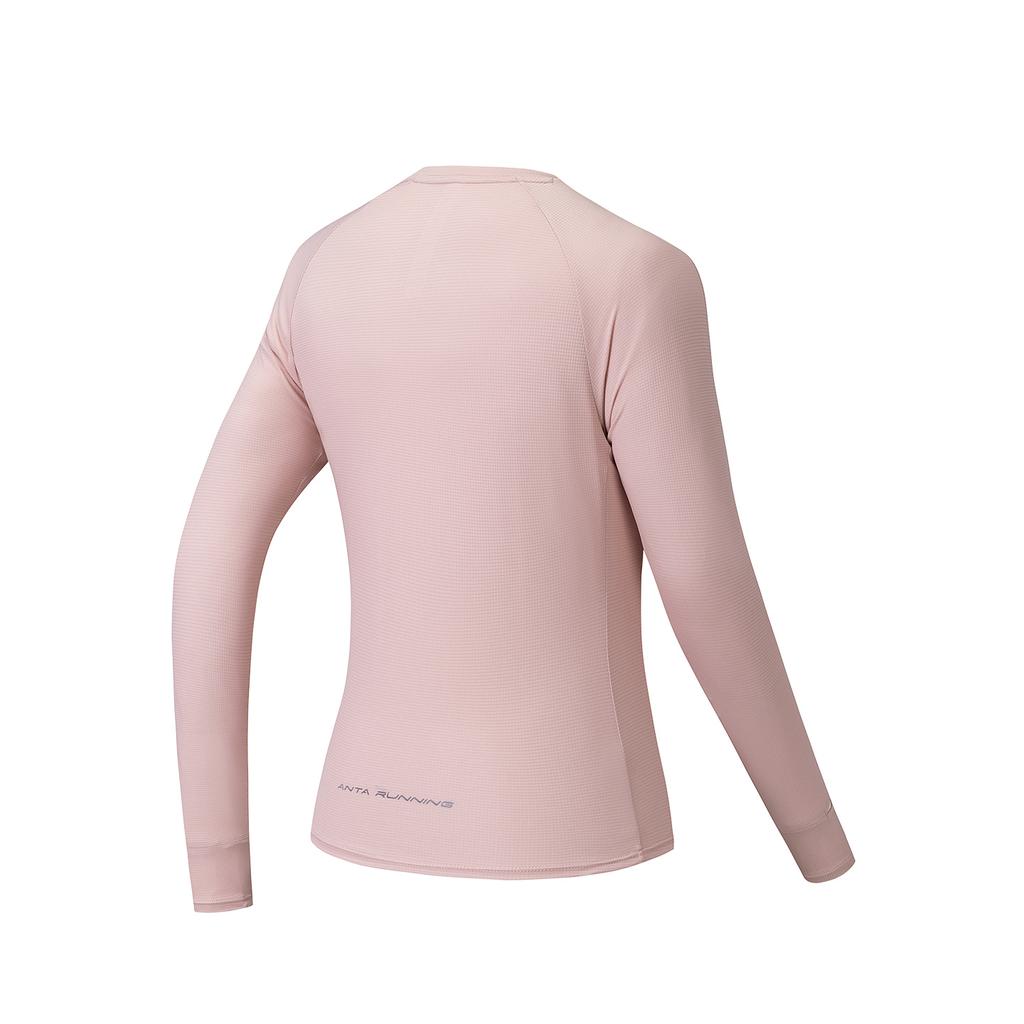 Anta Quick-Dry Master Sports Fitness Running Training Yoga Breathable Quick-Dry Round Neck T-Shirt Women T-Shirt Light-Lotus-Pink 962615401-7