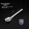Light Luxury Food Coffee Spoon Portable Titanium Spoon High Quality Picnic Soup Dessert Tools