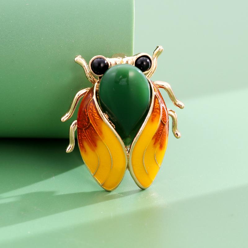 1/2Pcs Vintage Cicada Brooch For Women Men  Insect Brooches Pins Jewelry Accessories Party Gifts 2026