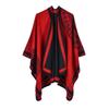 Autumn and winter new classic imitation cashmere scarf women's shawl dual-purpose shawl cape
