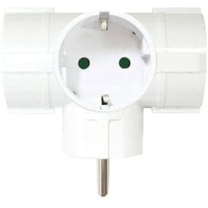 Adattatore 3 Prese con Protezione (SOSTITUISCE 49265) ARGENTO ELETTRONICO