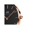 [Official Shop/2-Year Warranty/Authentic Import] Daniel Wellington DW Women's Petite Melrose Black 28mm Watch, Stylish, Popular, Cute Mesh Watch, Perf