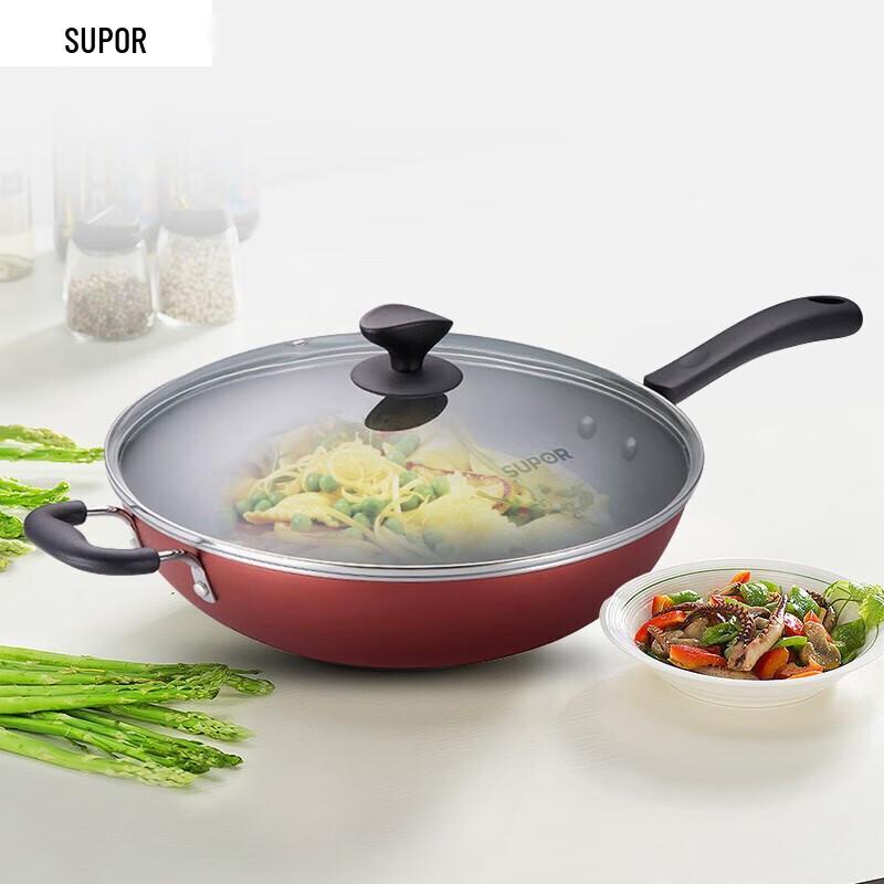 SUPOR NC34F4 34CM Non-stick Stir-fry Wok