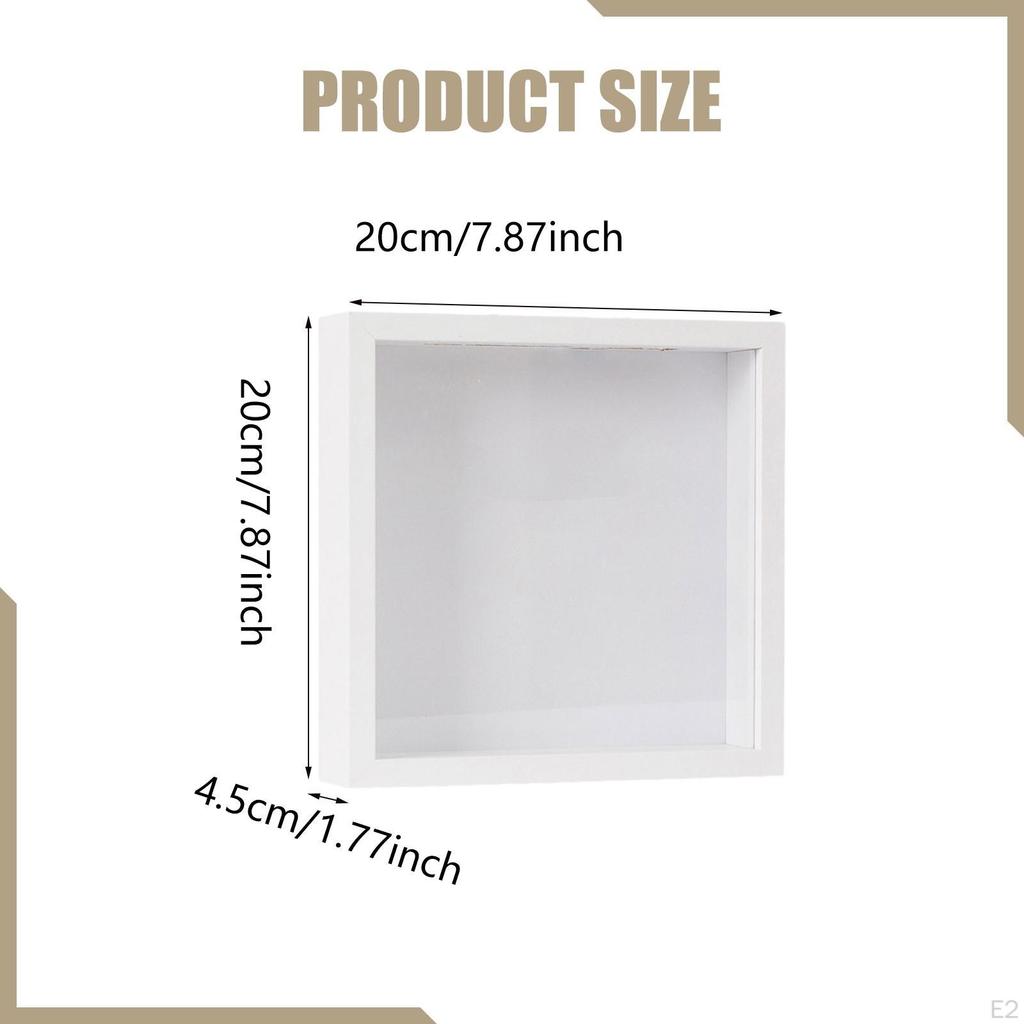 Shadow Box Frame Deep Display Case with Slot for Photos Wedding Movie Sporting Events