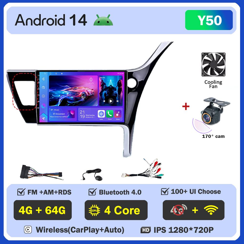 Pentru Toyota Corolla 11 Auris RHD 2017 - 2018 Player Radio Auto Ecran Carplay Auto Autoradio Mirror Link Sisteme Auto Inteligente