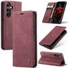 S24FE Magnetic Flip Leather Phone Case For Samsung Galaxy S24 FE S24Plus Capa Credit Card Slot Wallet Cover For Galaxy S24 Ultra