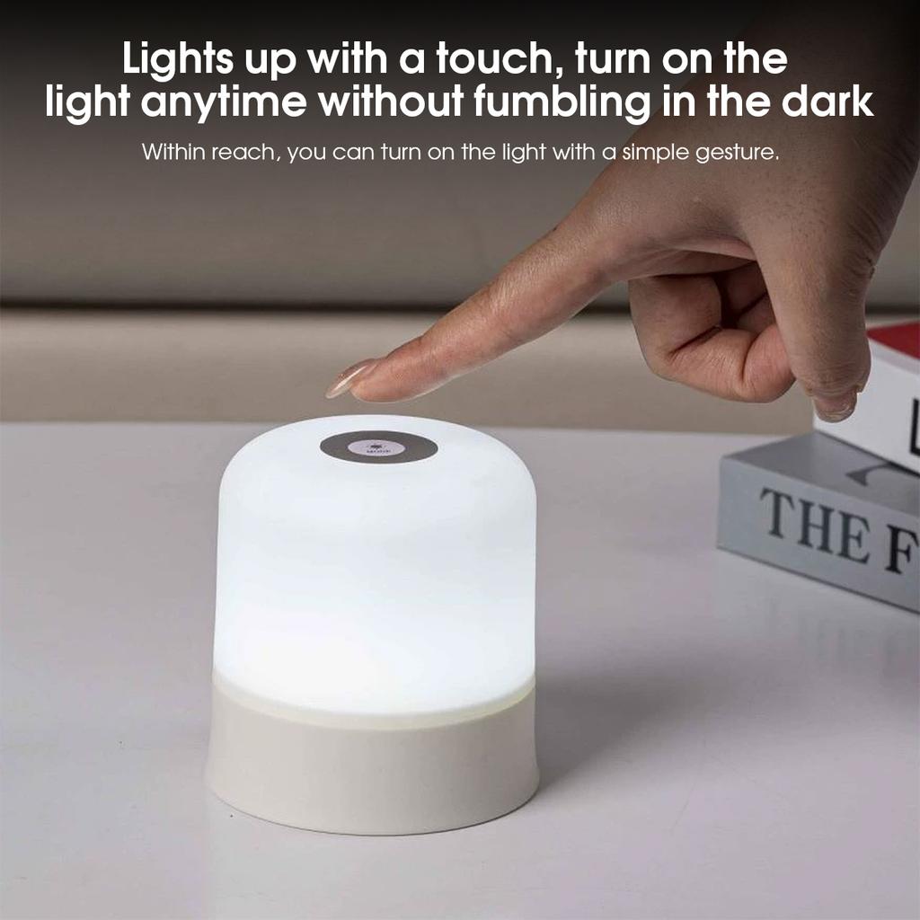 Touch Night Lamp 16 Modes LED Night Light Bedside Lamp USB Charging Night Light Ambient Light Soft Light Table Lamp for Kid Gift
