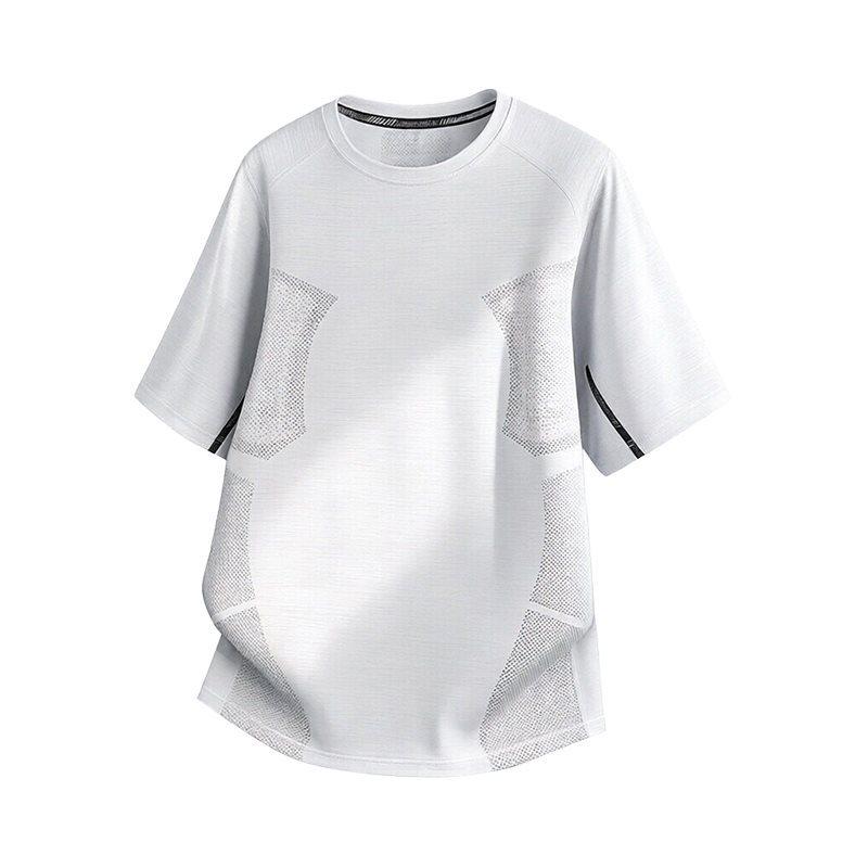 Men s High-End Ice Silk Quick-Dry Short Sleeve for Summer 2026 2XL белый