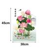Large Lotus Wall Sticker Anti-static Glass Door Sticker New Decorative Sticker  Bedroom