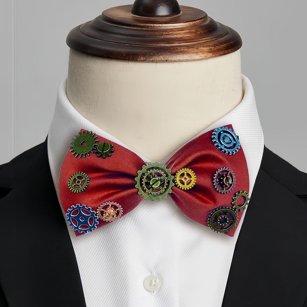 JK Navy Blue Diagonal Bow Tie for Women - Solid Color with Flat Corner & Floral Design, Perfect for Sailor Suits, Students, Groomsmen, and Pets.