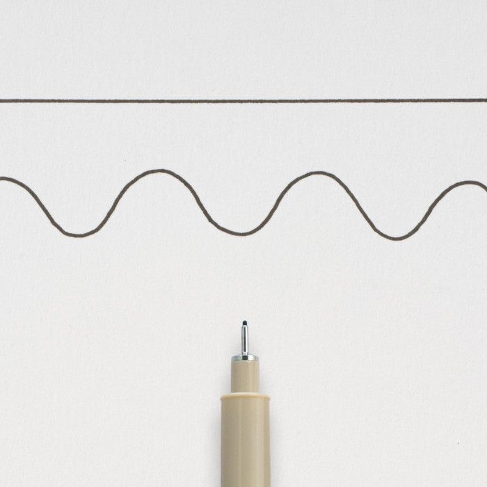 Feutre - Sakura - Noir - Pointe très fine 0.4mm - Idéal pour le traçage - Mixte et adulte