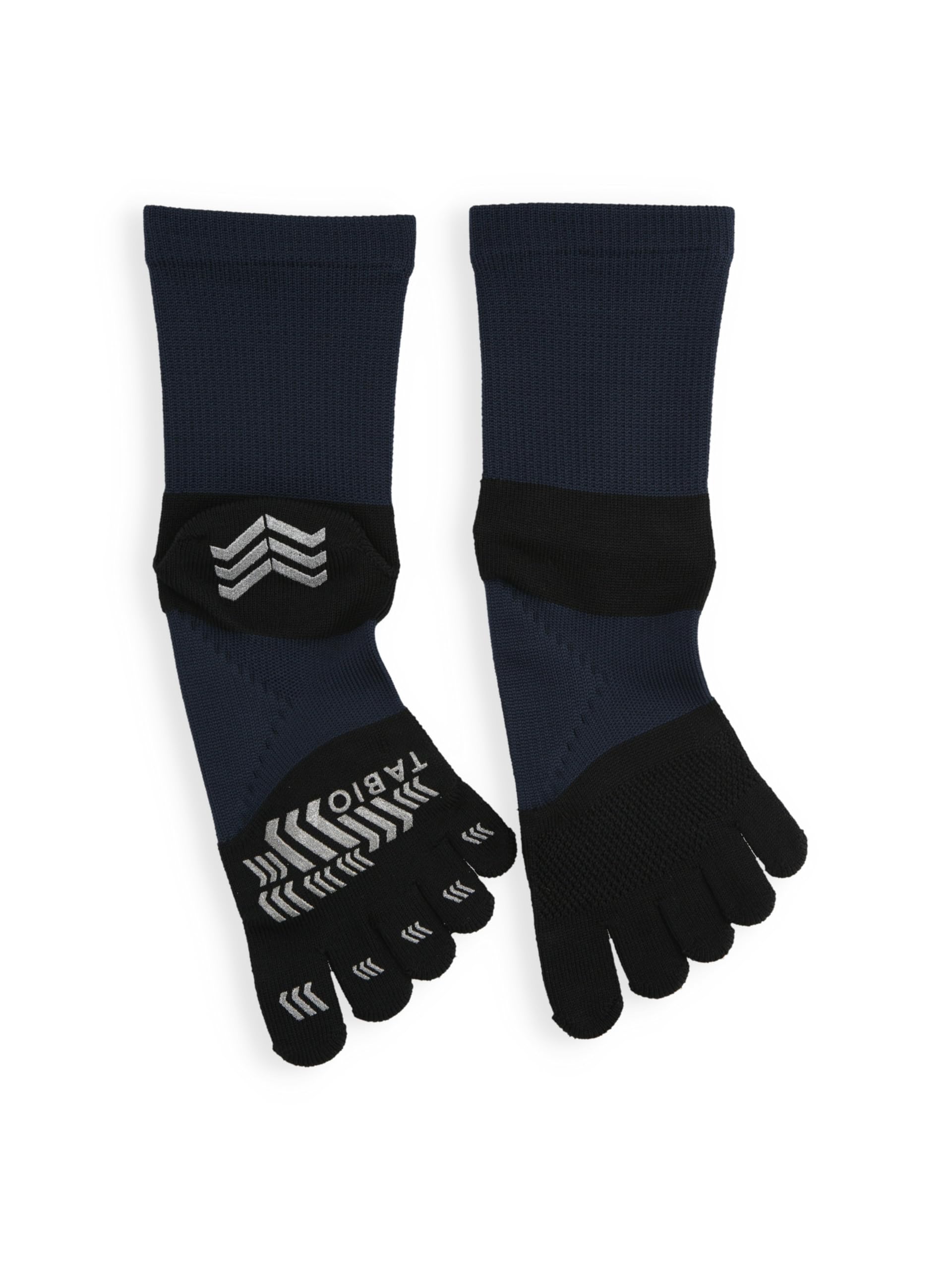 

Носки Tabio Racing Run Crew Сделаны с черным носком и темно-синим пятипалым носком (Размер L), 27.0-29.0см, Япония,