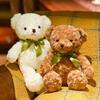 Adorable Teddy Bear Plush Toy Bow Girls Companion Stuffed Doll Birthday Gift