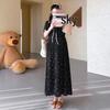 Summer 2026 French Style Maternity Dress: Short Sleeve Pregnancy Skirt for Women