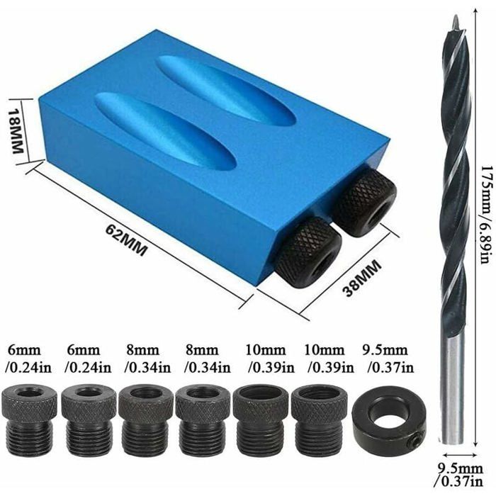Woodworking Guides Localizer Joint Angle Tool - 14 Pieces 15 Degree Pocket Hole Jig Fastener