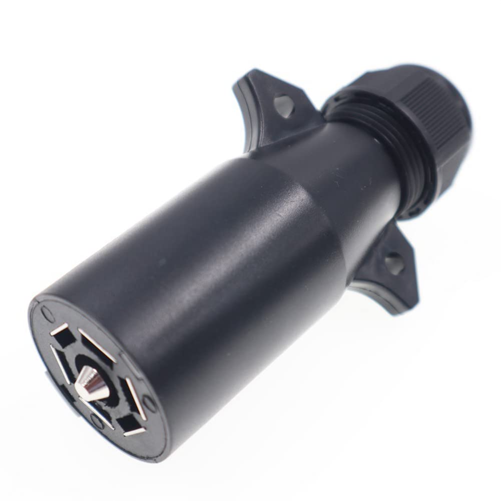 CRAKES RV 7 Pin Trailer Plug Trailer Plug Trailer Wiring Plug Removable 7 Way