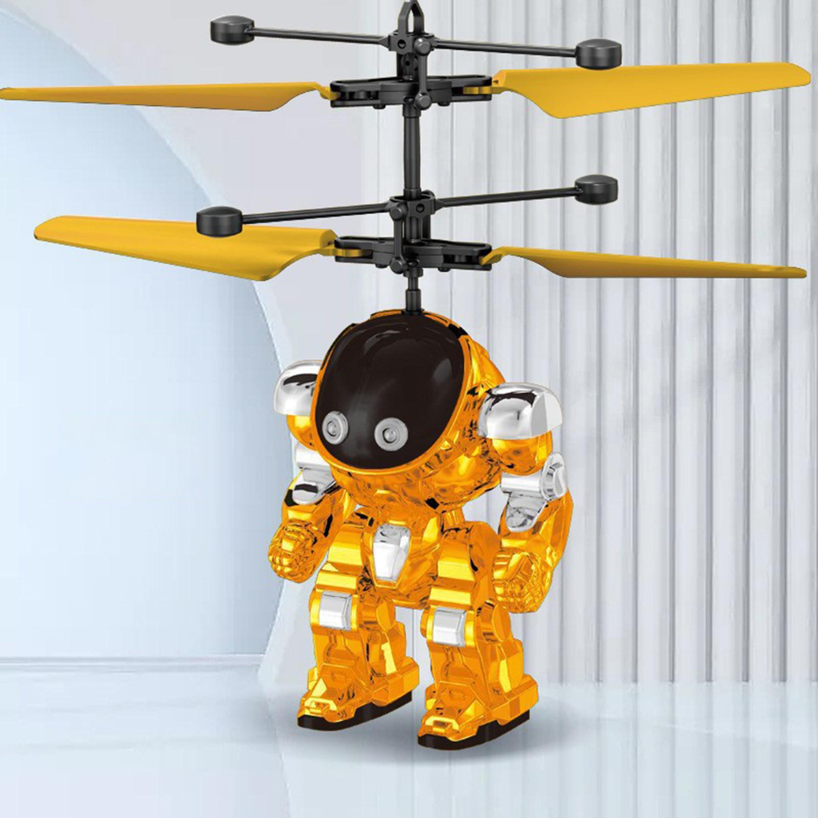 

Светящийся механический летательный аппарат с датчиком жестов, летающая игрушка, подходит для детей и взрослых One Size золотой