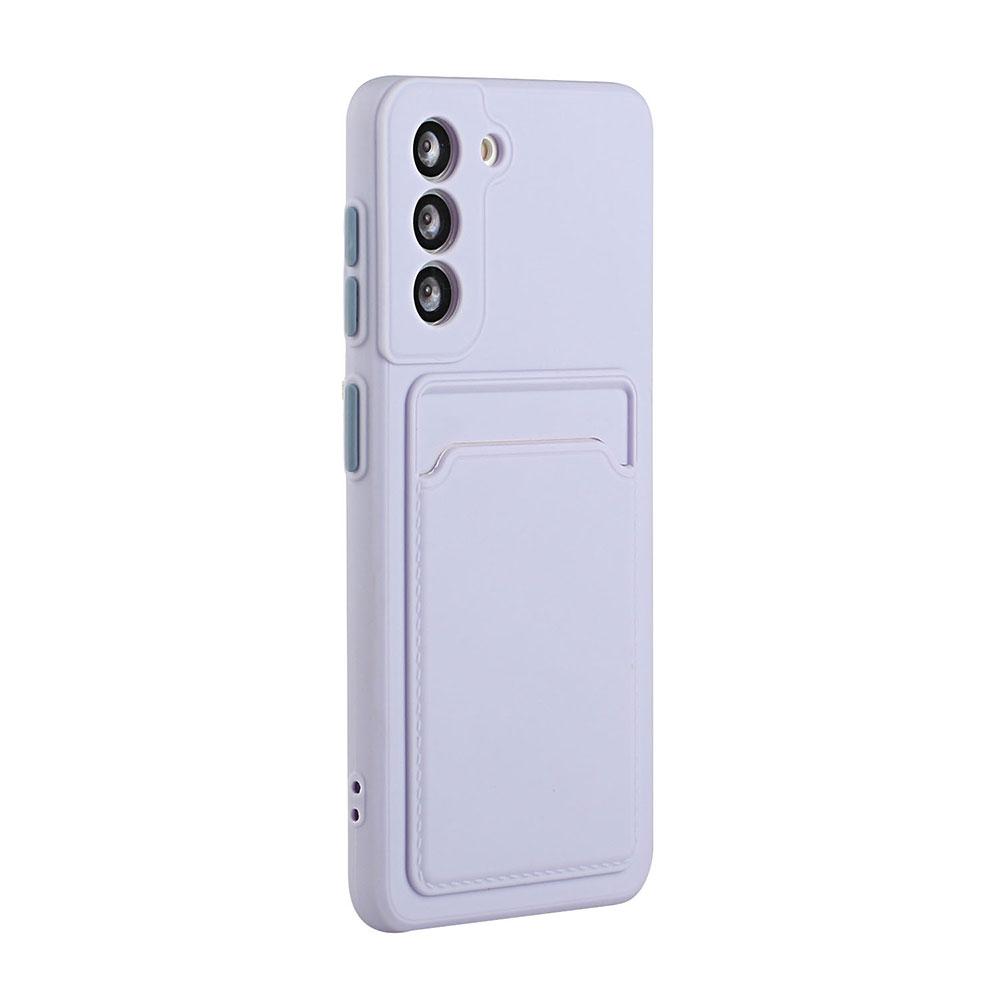 

Чохол-тримач для сумки для карток для Samsung Galaxy S24 S23 S22 S21 S20 Plus FE Note 20 Ультрабампер Гаманець М’який протиударний чохол S20 Plus фіолетовий