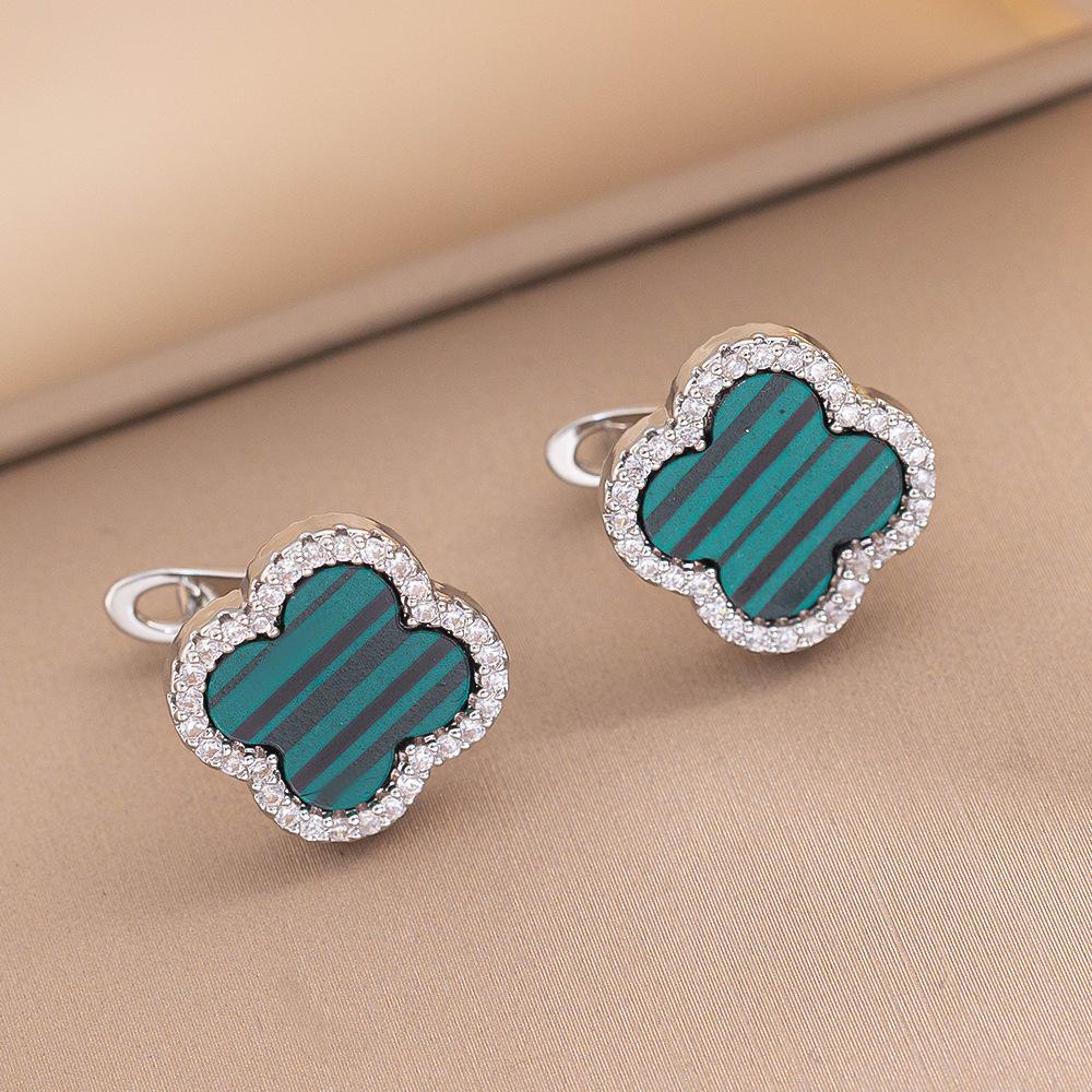 Four-leaf Clover Spring Earrings New Arrival Earrings Elegantclassy Women's Earrings