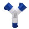 220‑250V 3Pin Industrial Waterproof Plug 16A Y Shape Aviation Plug Socket with Dust Cover for Ship Yacht