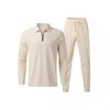 Mens Long Sleeve T-Shirt Pants Set Casual Sportswear Outfit Cotton Blend Two Piece Suit