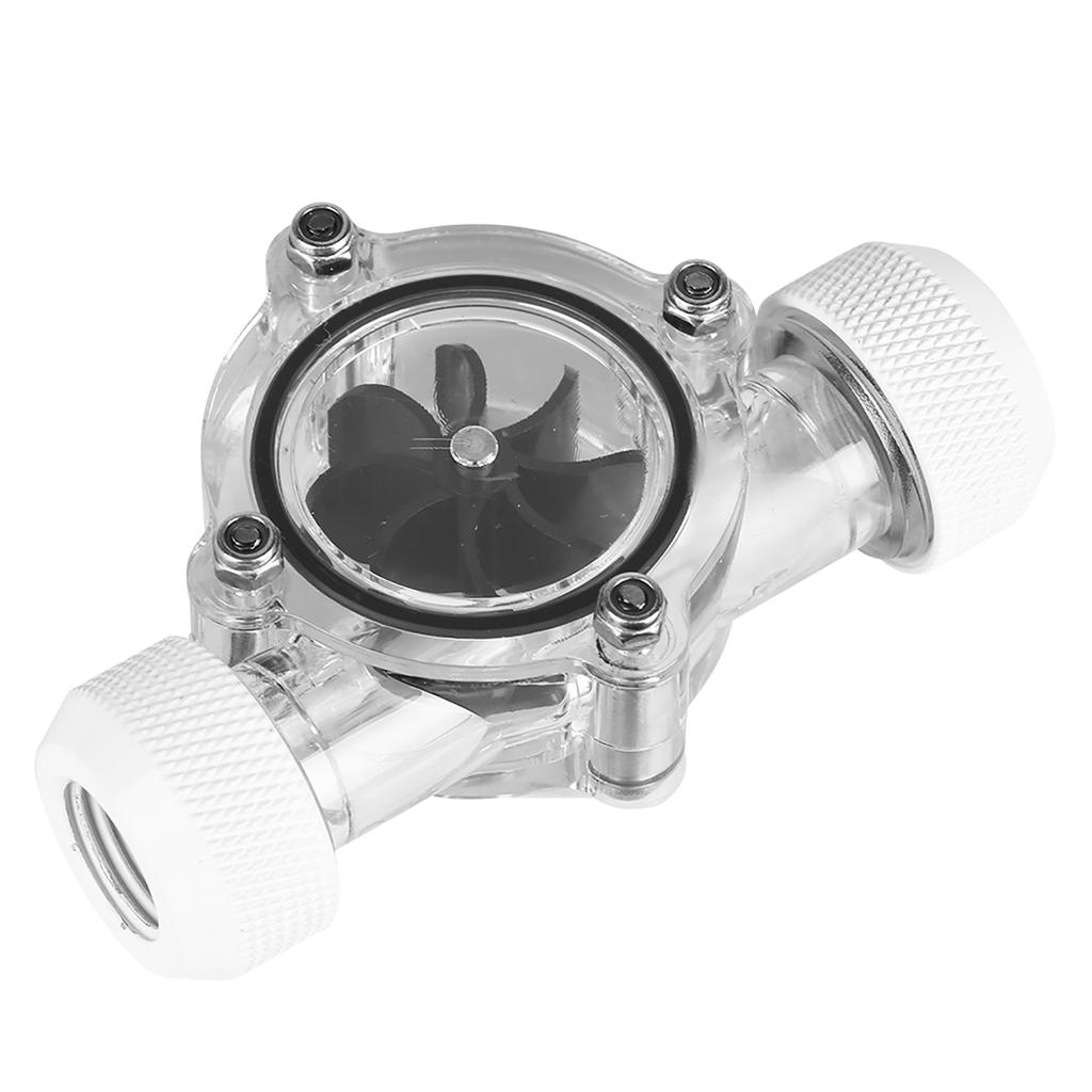 G1Celsius4  Thread Port Female to Female   Meter Indicator for PC Water Cooling 8 Impellers(Black)
